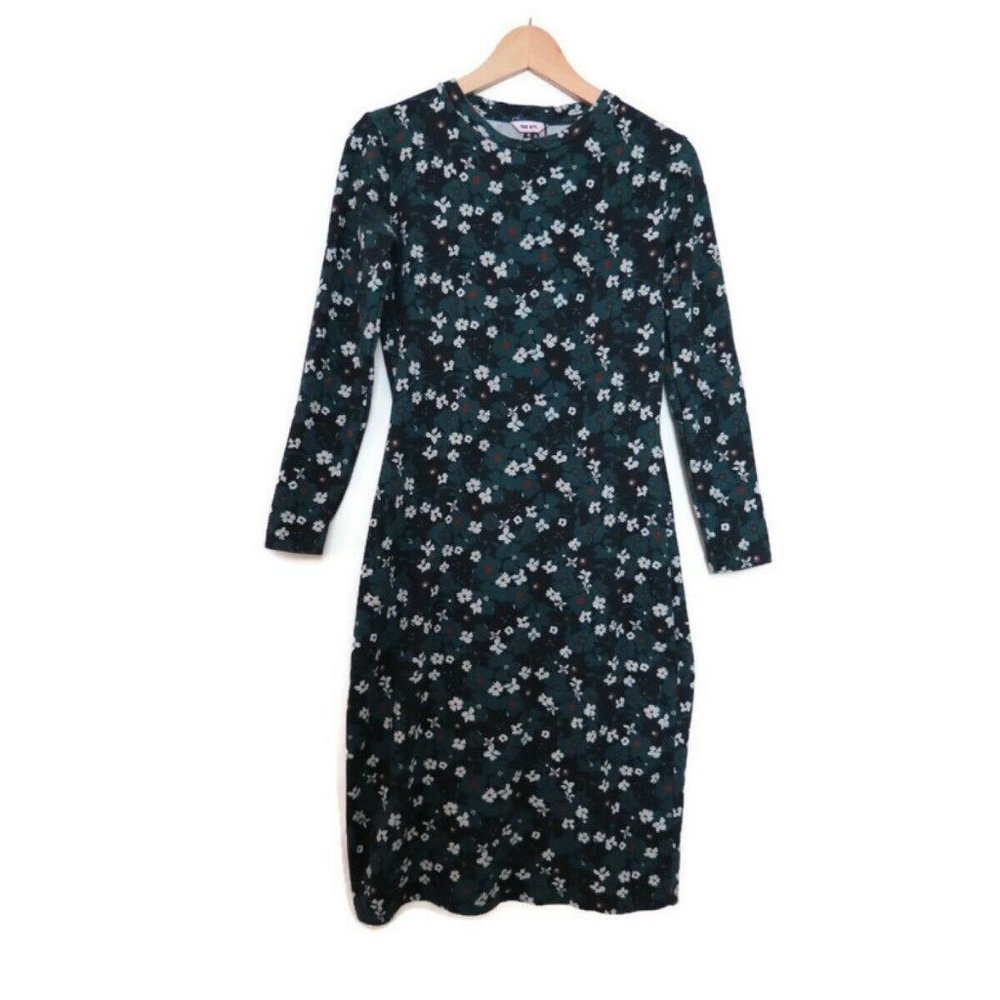 The Kit by Daniel Vosovic Midi Teal Primrose Dress